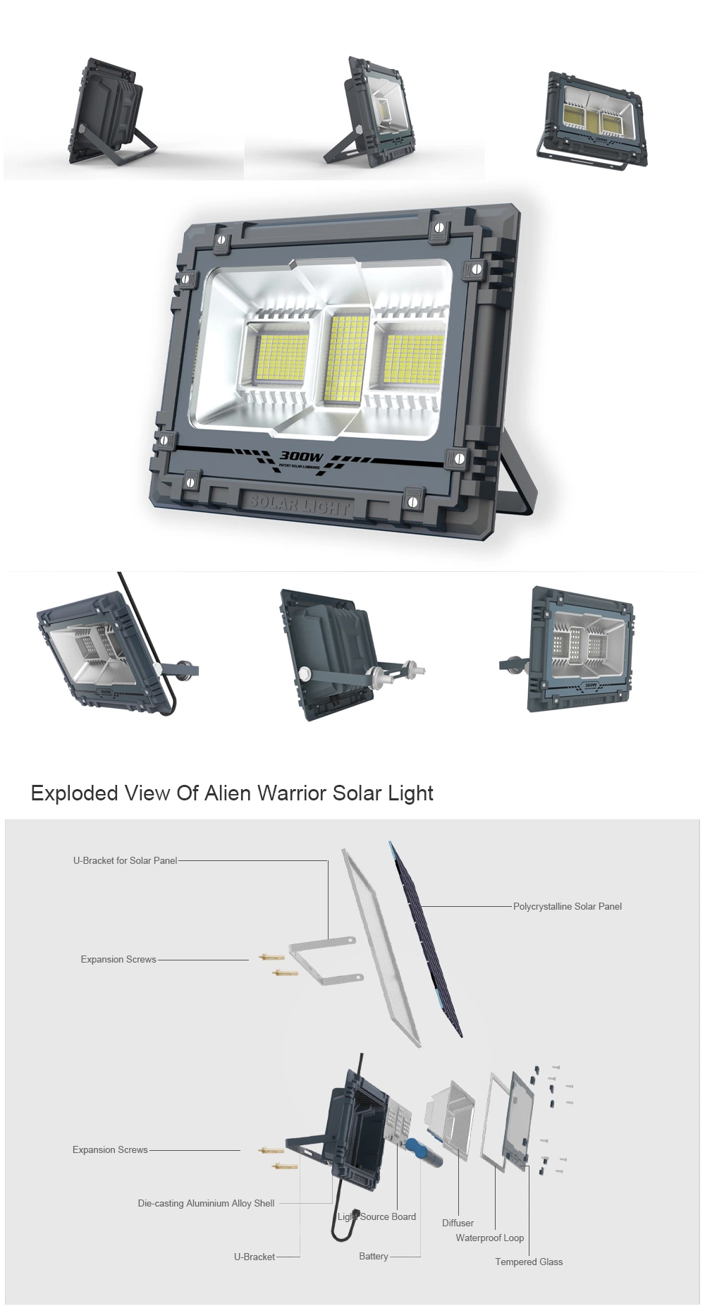 Westing House Solar Motion Sensor Flood Light 60W