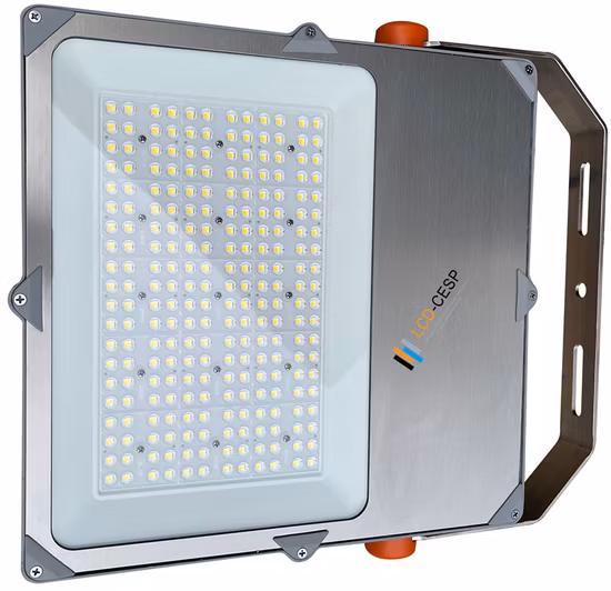 Luzes de trabalho LED 100W Holofote LED 3000K Iluminação LED Holofote LED montado à prova de chamas Luz externa IP66 Holofote 220V Holofote LED 140lm/W