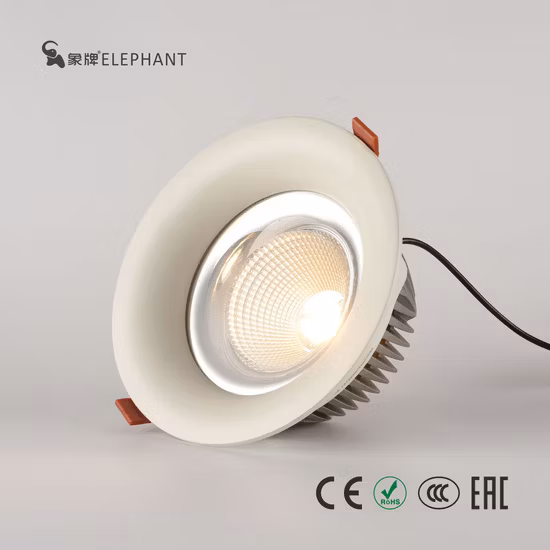 2018 Venda quente alto brilho branco COB LED Downlight 9W com anti