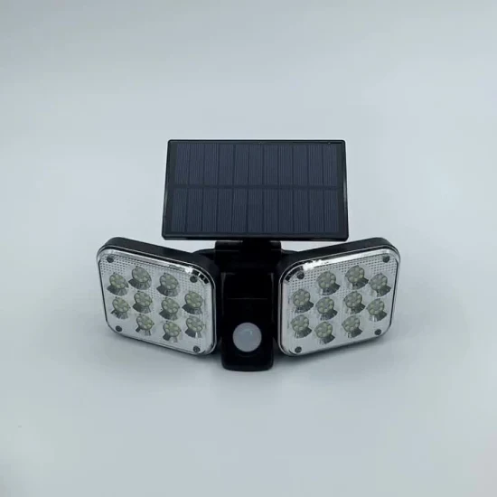 Nova luz de parede LED com sensor solar para garagem e jardim