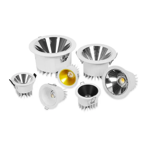 Amostras grátis guarnição e LED redondo Downlight Anti