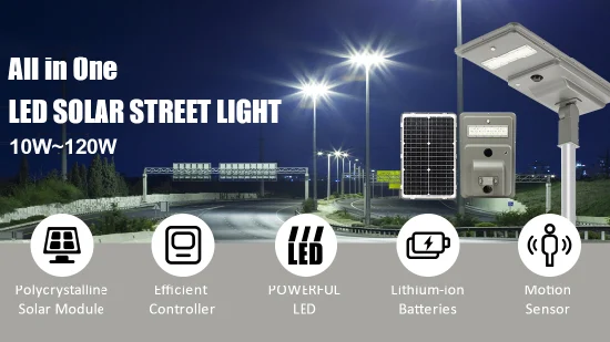 Luz de rua solar Romanso LED de alto lúmens 10W 20W 30W 40W 50W 60W 80W 100W 120W à prova d'água IP66 LED luz solar